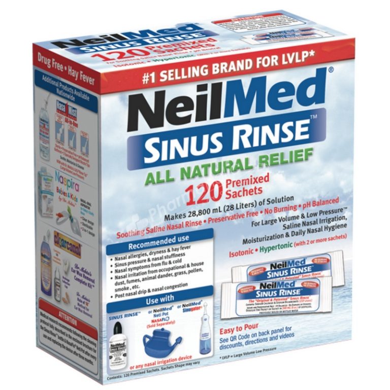 NeilMed Sinus Rinse 120 Premixed Sachets - pharmaholic